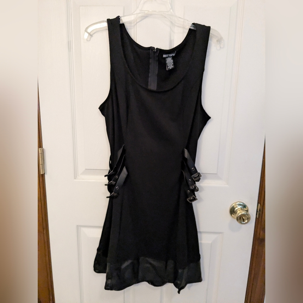 Side Buckle Fit & Flare Dress